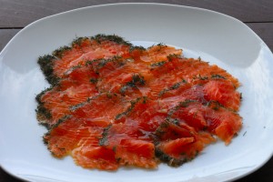 Salmone marinato Swedish style